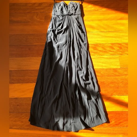 Zimmermann Silk Twist Strapless Gown Maxi navy - Picture 6 of 8